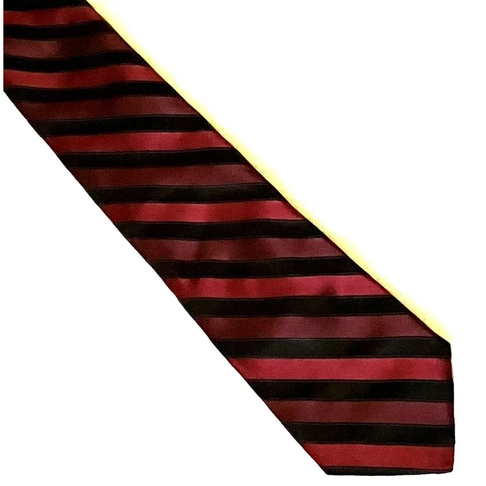 Ferrell Reed City of London Tie Vtg Repp Stripe Iridescent Silk Preppy